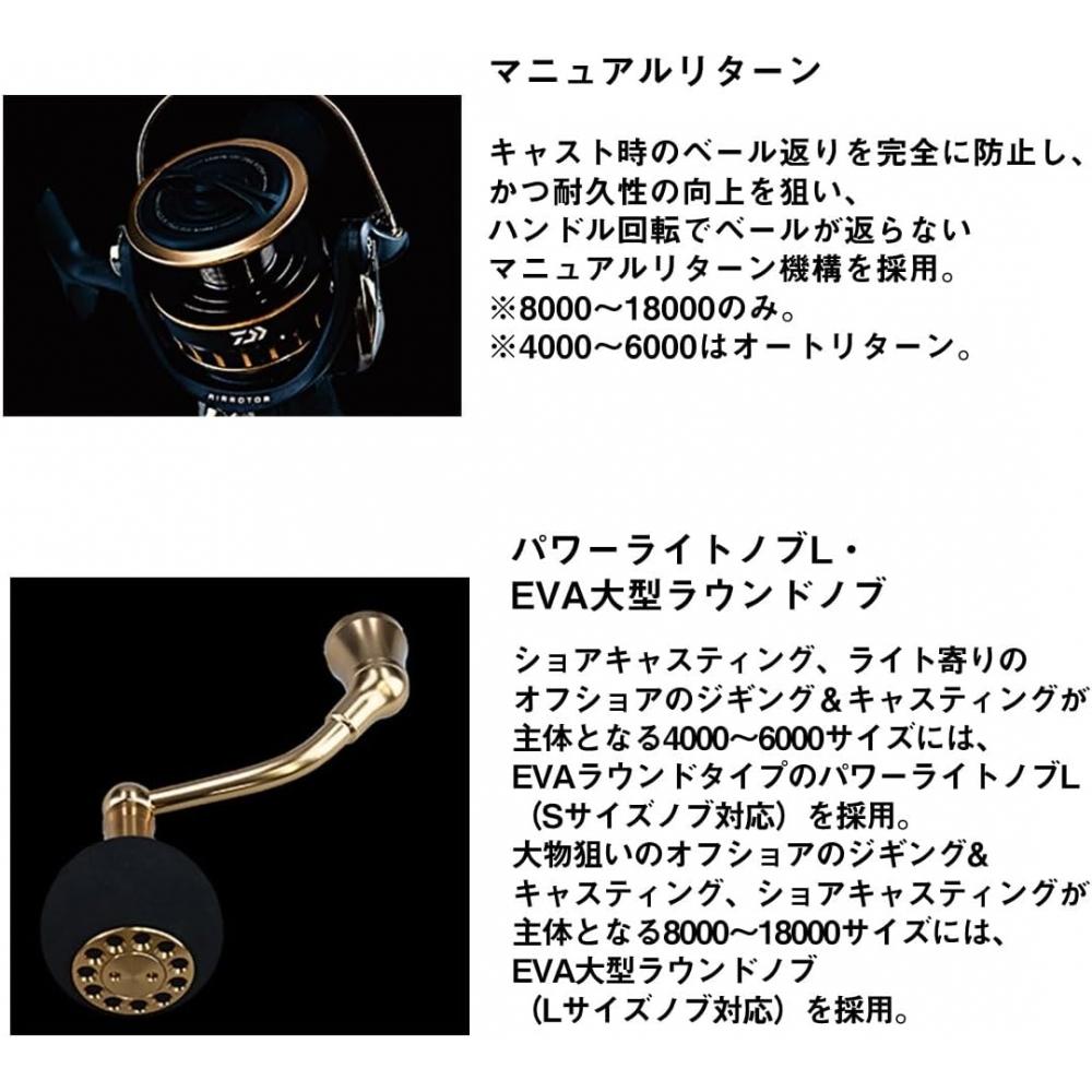 Daiwa Спиннинговая катушка Daiwa 23bg Sw от 4000 до 18000 Различные Модель 2023 года 6000d P