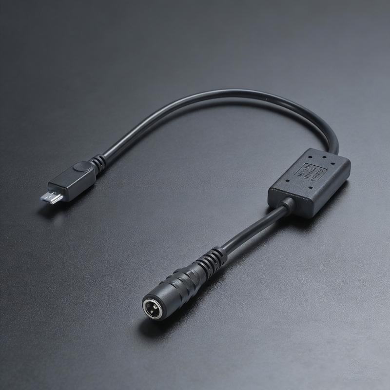 30 см Кабель-преобразователь MicroUSB 5.5x2.1 мм (мама) на 5V 3A (папа) для солнечных панелей, PowerBank, мобильных устройств