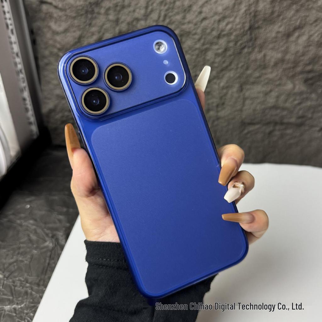 Ультратонкий противоударный чехол для iPhone 17 Pro Max с пленкой для объектива и большим окном