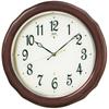 Seiko Clock Wall Brown 327 X 327 X SEIKO EMBLEM HS521B [Gift Wrapping] Clock, Wood, 48mm, Radio-Controlled, Analog,