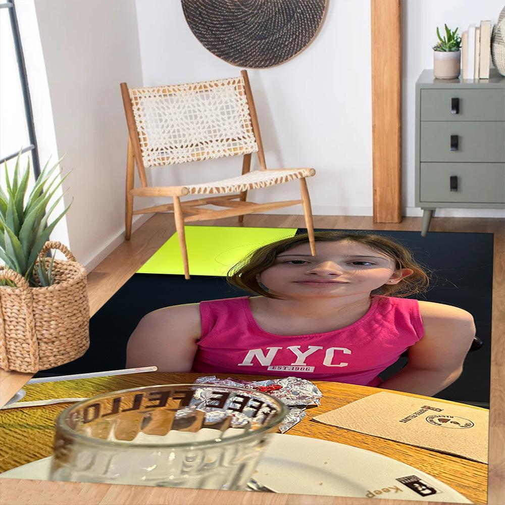 Customize Photos Personalized picture Floor Mat Design for Entryway Hallway Foyer Dining Room Anti-slip Rug Office home decor Birthday/Christmas Gift