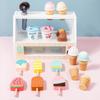 Имитация Ледяного Деревянного Магазина Мороженого Полки Детский Игровой Набор Для Ролевых Игр