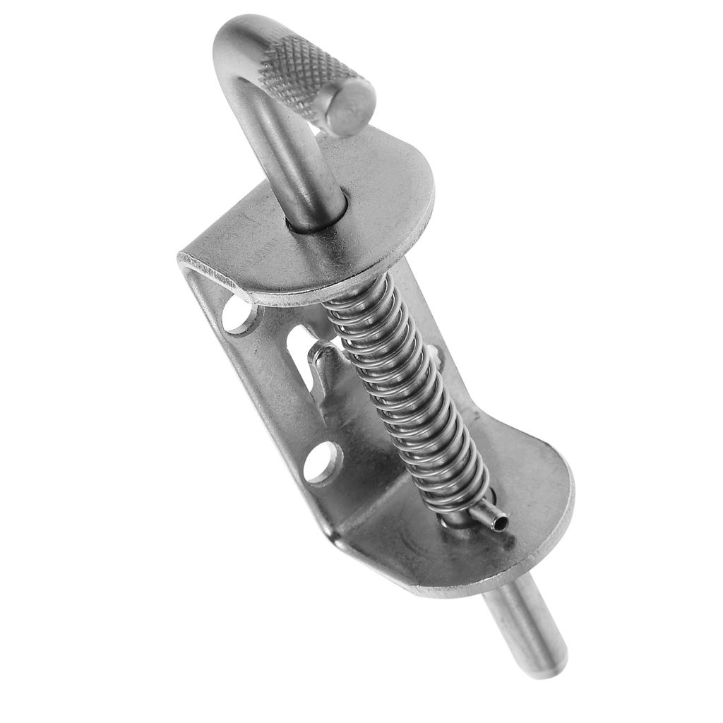 1 шт. Прочный сдвижной засов из нержавеющей стали, защелка для ворот, подпружинный замок для двери, для забора, шкафа, холодильника, безопасности