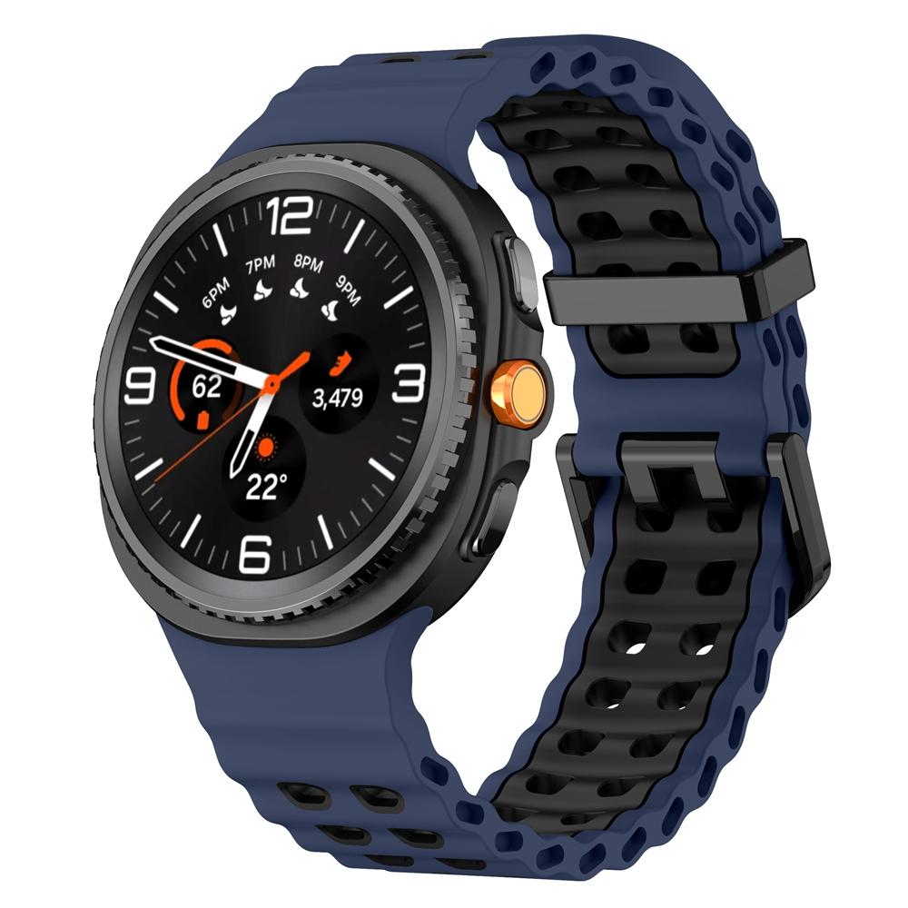 Two-Tone Silicone Strap For Samsung Galaxy Watch 8 Classic 46mm Replacement Watchband For Samsung Watch 8 Classic 44mm 40mm