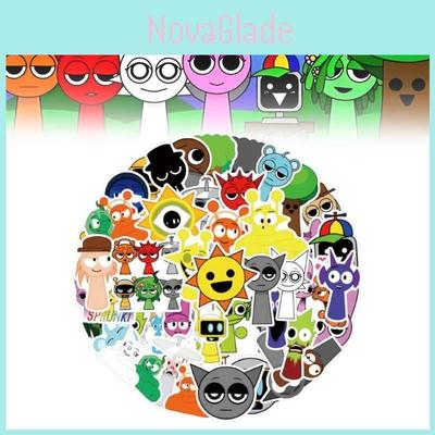 55 шт. Милые водостойкие наклейки Incredibox Sprunki для креативного украшения