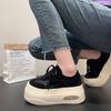 7Cm Thick-soled Muffin Casual Shoes Women's 2025 Spring and Summer New German Training Shoes Versatile Comfortable Height-increasing Sports Shoes