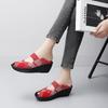 Женские прогулочные слипоны, ортопедические женские туфли-лодочки на платформе для диабетиков, легкие тапочки на танкетке, женские повседневные тапочки