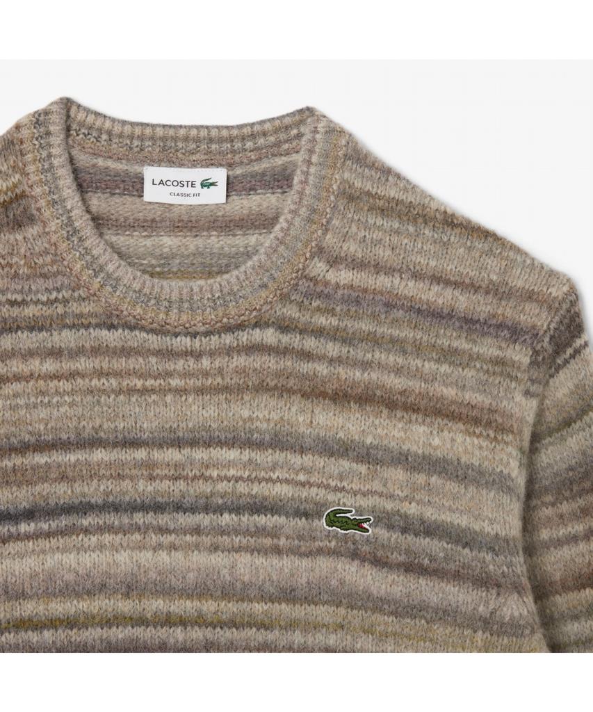 Мужской полосатый джемпер с круглым вырезом LACOSTE Ah5221-55N 9Ip