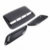 Car Hood Air Flow Vent Decorative Kit Carbon Fiber Pattern Modification Hood Scoop and Side Vents