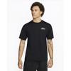Nike Спортивная футболка с буквенным принтом Dri-Fit UV, мужские топы, черная DX0907-010