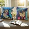 Темно-синий Японское Аниме DDramatical Murder Наволочка Подушка Антипылевой Невидимая Молния Короткий Плюш Диванная Подушка