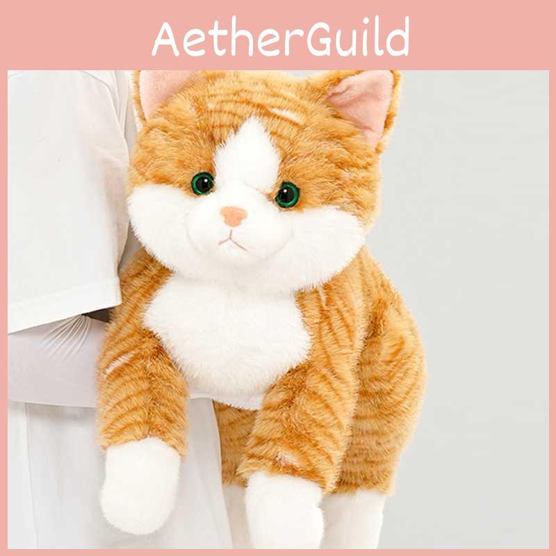 Plush Cat Toy Cartoon Stuffed Animal Doll Cute Kids Birthday Gift Decoration