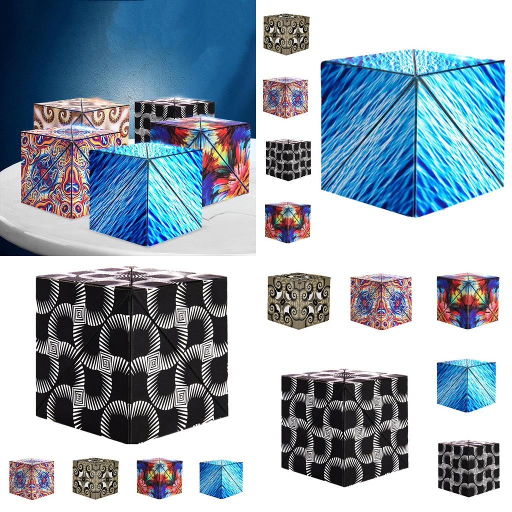 Популярный геометрический магнитный кубик Рубика 3x3, игрушка-головоломка для детей, образовательный и снимающий стресс материал)