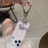 Корейские милые звезды подходят для чехла на мобильный телефон iPhone17promax Apple 16pro серебристый держатель-сердечко