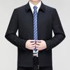Мужская шерстяная куртка весна-осень новый стиль для руководителей среднего и пожилого возраста повседневная мужская куртка для пап