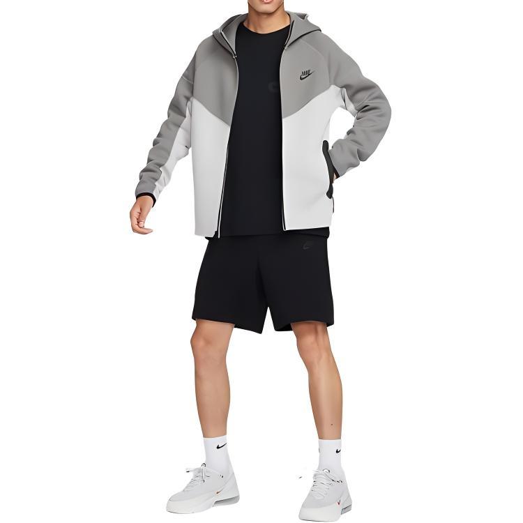 Nike Спортивная одежда Tech Fleece Куртки и пальто Windrunner Мужские Светло-серо-коричневый/Асфальтово-серый/Черный FB7922-014