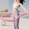 Утяжеленный Обруч для Фитнеса Мягкий Бархатный Пружинный Круг для Йоги Тренажер для Талии Упражнения