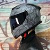 LVS Full Face Motorcycle Helmet Men Women Racing Style Glossy Colorful Design DOT Approved Size S M L XL