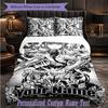 Personalized 3Pcs Bedding SetChainsaw Man Custom Text Duvet Cover Pillowcase Set Bedroom Gift