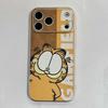 Магнитный чехол-подставка с котом Гарфилдом для iPhone 14-17 Pro Max
