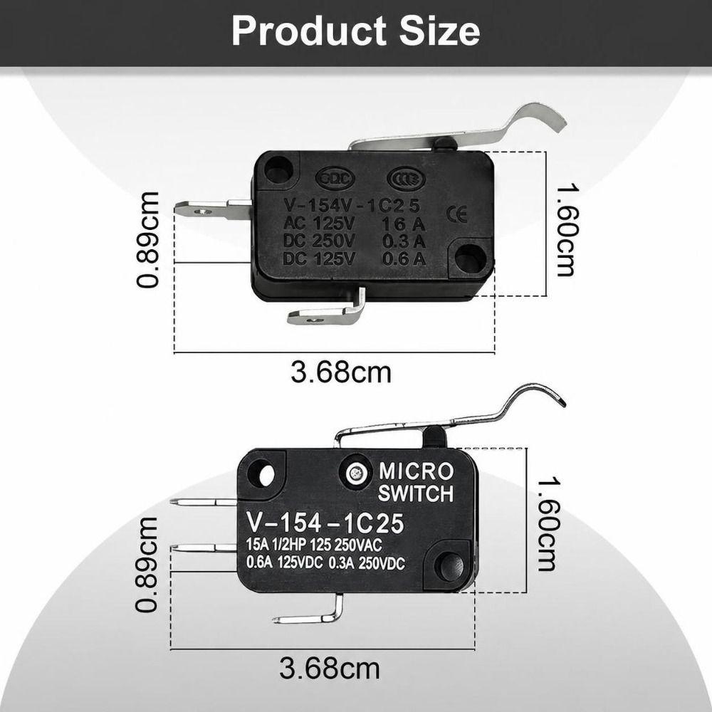 5pcs 2 & 3 Prong Golf Cart Switch Kit Universal Replacement Micro Switch Golf Cart Repair