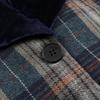 Весеннее женское клетчатое шерстяное пальто в европейском и американском стиле 2025