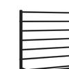Metal Bed Frame with Headboard and Footboard Black 140x190 cm