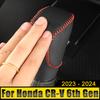 Car Accessories For Honda CR-V CRV 6th Gen 2023 2024 2025 Hybrid Leather Hand Sewing Gear AT Car Shift Lever Knob Handle Cover