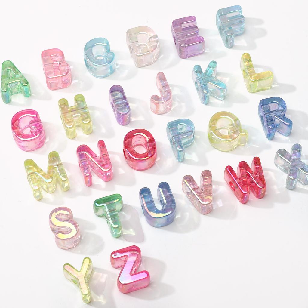 5 шт. Акриловые бусины Радуга Солнечный свет Бусина с буквой Для DIY Ожерелья Браслета Серег Изготовления Ювелирных Изделий Аксессуары для Рукоделия