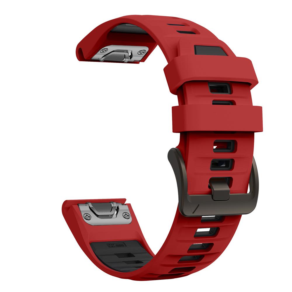 22 мм 26 мм Ремешок для часов Двухцветный силиконовый для Garmin Fenix 8 Pro 8 7X 7Pro 6/Enduro 3/Instinct 2X/Tactix 8 Смарт-часов Ремешки для часов