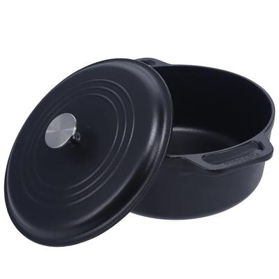 Японская чугунная кастрюля VICTORIA из голландской печи с льняным маслом и крышкой [оригинальный продукт] (7QT)