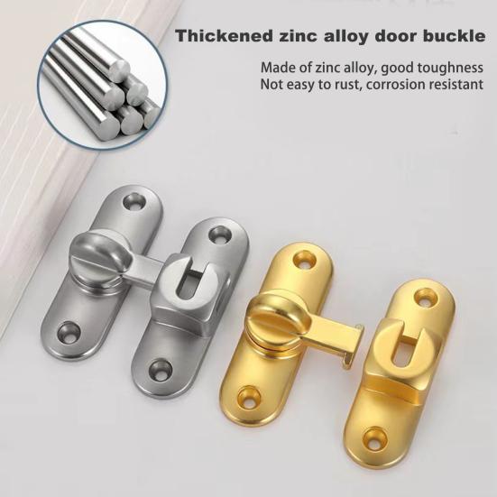 Замок для амбарной двери, защелка для раздвижной двери на 90/180 градусов, простая установка без перфорации, прочная защелка для калитки, безопасный замок для раздвижной двери