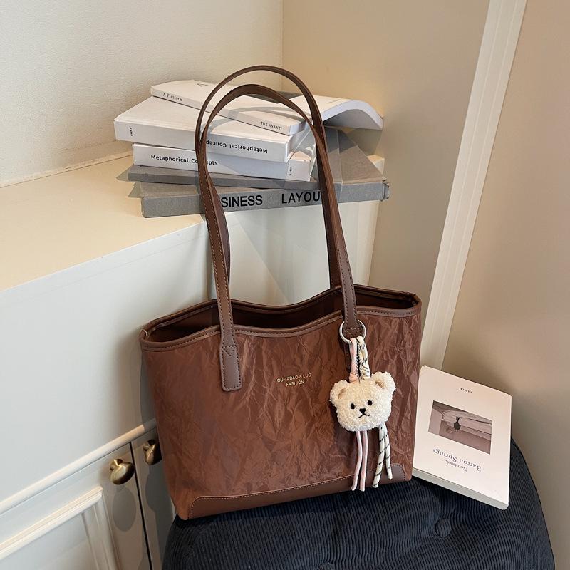 New Simple and Fashionable Versatile Shoulder Bag, Student Class Bag, Women's Large-capacity Commuter Tote Bag