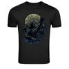 Halloween Scarecrow Rising From Fire Horror Graphic Tee