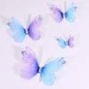 50 шт. Двухслойные аппликации-бабочки, полупрозрачные, нашивки для шитья одежды, материалы для дизайна одежды