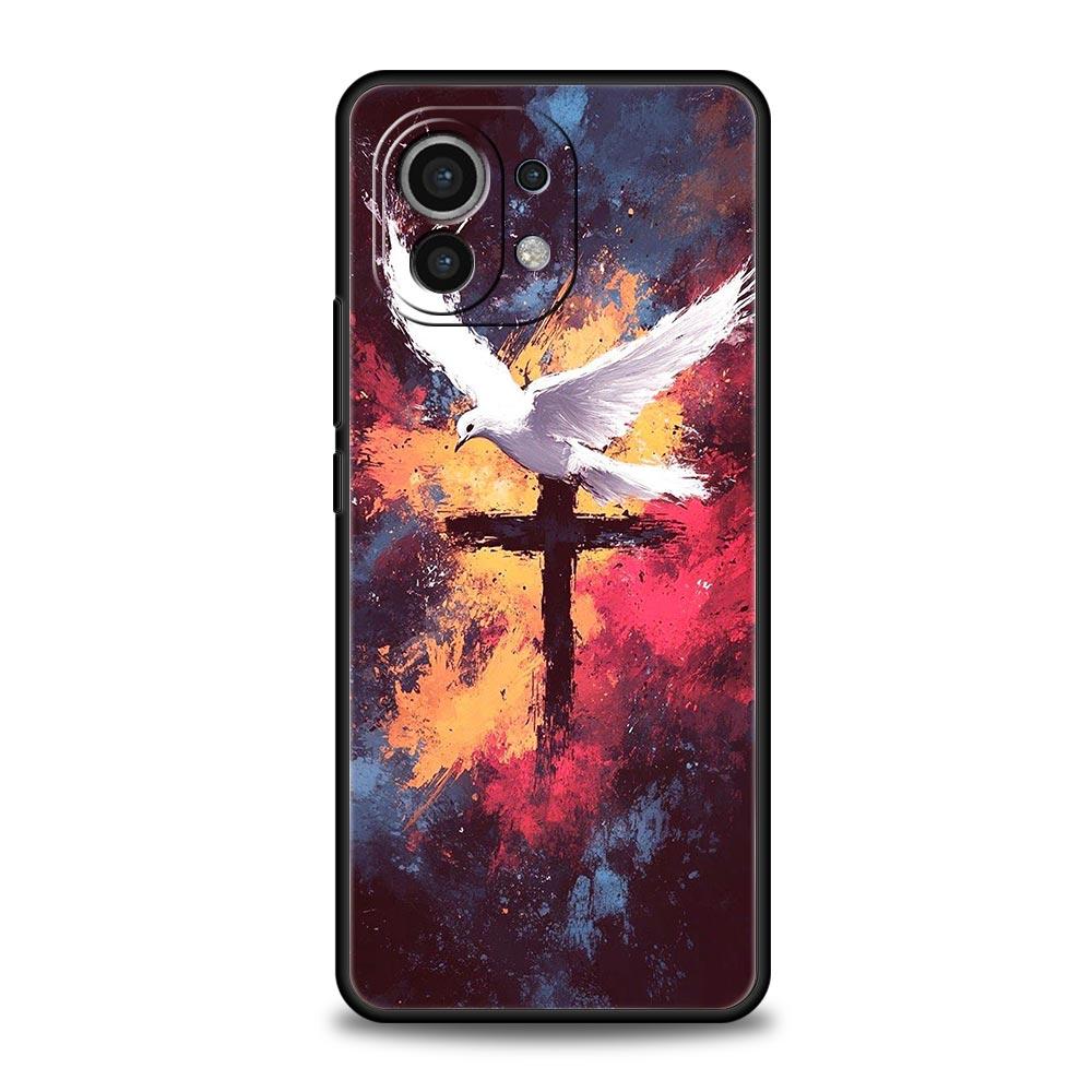 Чехол для телефона с элементом дизайна в виде креста для Xiaomi Mi 17 15 14 13 12 11 Ultra 15T 14T 13T 12T 11T Pro Lite Мягкий корпус из ТПУ