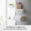 Like-it Kitchen Storage Magnetic Storage, Strong Magnetic Kitchen Paper Holder, White, Attaches to Refrigerator, Mag-On 8038