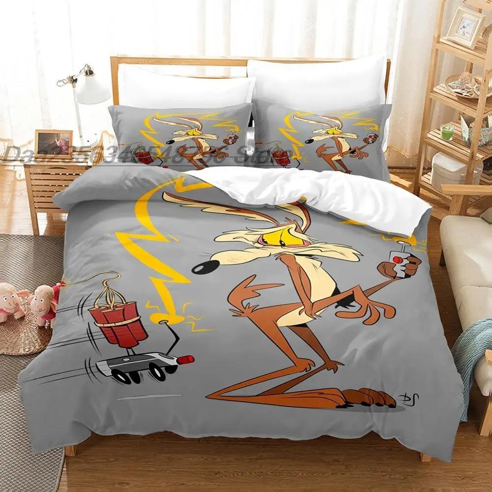 Wile E. Coyote And The Road Runne Bedding Set Single Twin Full Queen King Size Bedroom Duvet Cover Aldult Kids Quilt Cover Set
