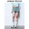 UR Women's Retro Washed Denim Shorts
