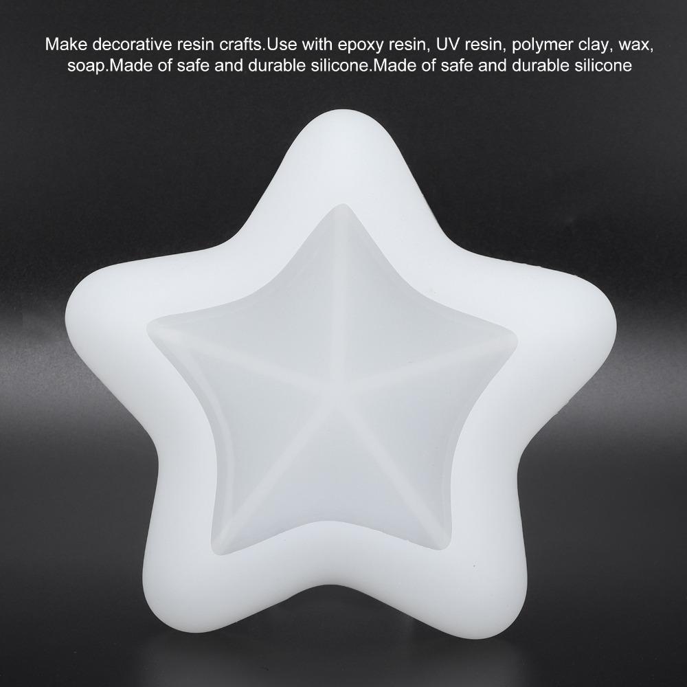 15.5cm Seastar Marine Series White Silicone Resin Mould Box Mould Decorative Ornament
