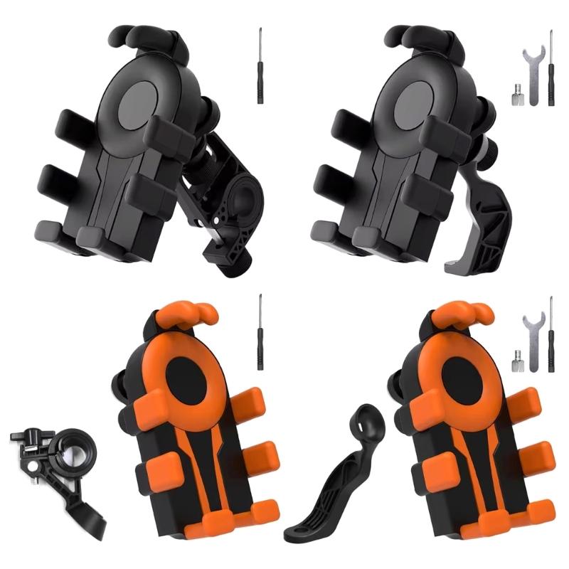 Держатель для телефона на мотоцикл, Держатель для мобильного телефона на мотоцикл, Зажим на руль велосипеда для телефона 4,7-7 дюймов