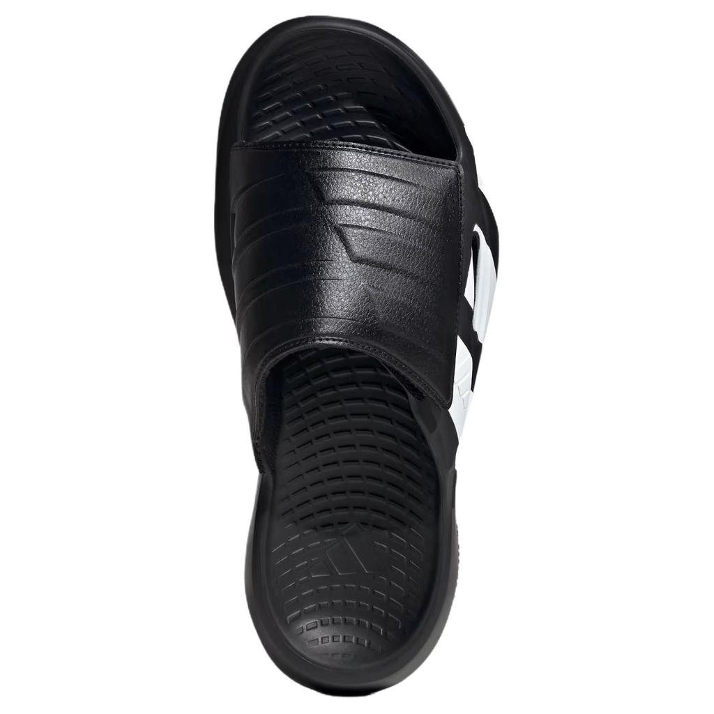 Новые шлепанцы Adidas Lightblaze 'Черный Белый' JR1253