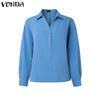 VONDA Комплекты из двух предметов Женские блузки с длинным рукавом и короткие юбки