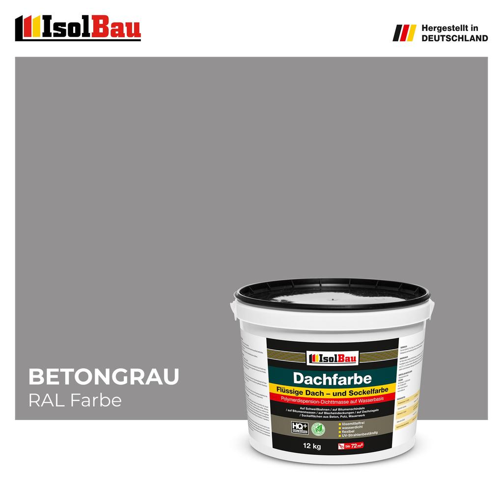 IsolBau Roof Paint Dachfarbe Concrete Gray 12