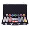 BestBuy Poker Chips Poker Set Chip Set 300 Pieces Numbered Playing Cards Casino Game Casino Set Black Case