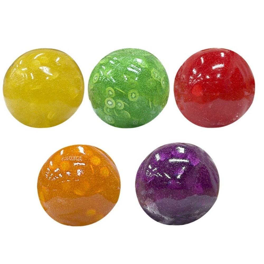 Stress Relief Fruit Stress Balls Soft Sugar Smoothie Ball Fun Fidget Squeeze Toy Kids