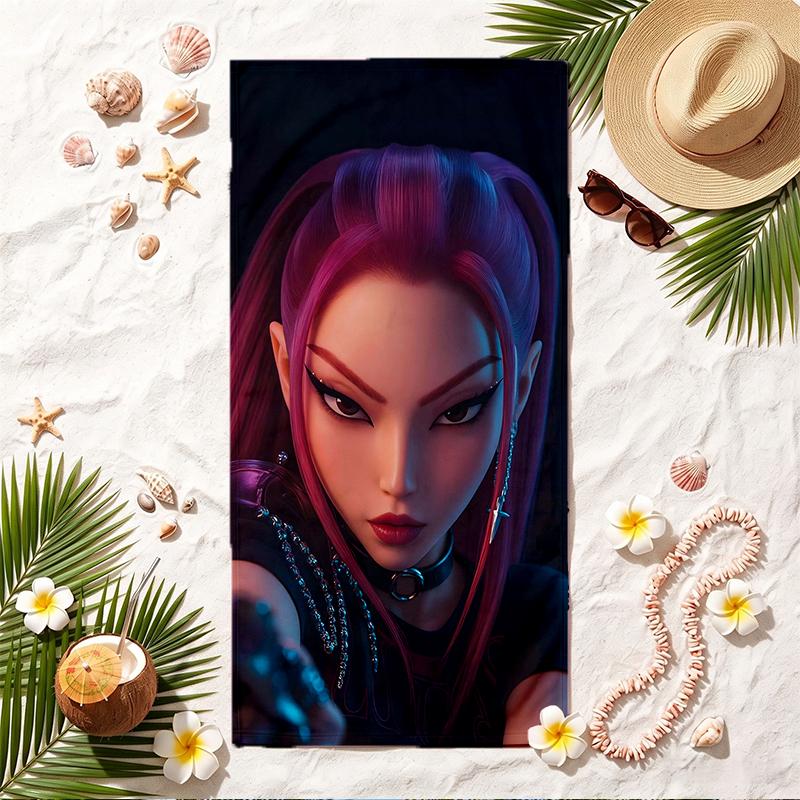 mira Soft Beach Towel Stylish Beach Pool Towel for Summer Seaside Vacation Travel