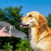 2 In 1 Silicone Dog Water Bottle, Foldable Leakproof Bpa Free Portable Pet Bottle With Carabiner For Hiking Car Travel Training 800ml