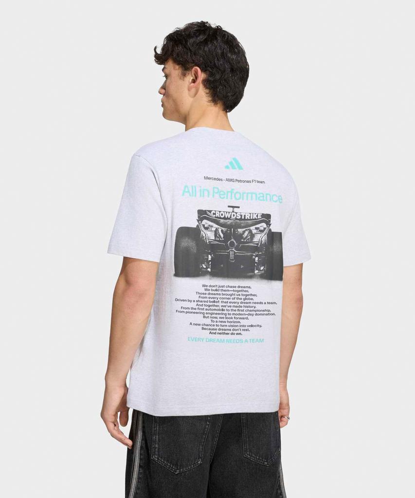 adidas Графическая футболка команды Mercedes-Amg Petronas F1 - Светло-серый / Hy8001