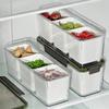 Ginger and garlic storage box in the kitchen, refrigerator fresh-keeping box, seasoning, garlic, ginger and spring onion storage box, classification